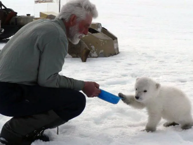 Russian Army saves polar bear cub
