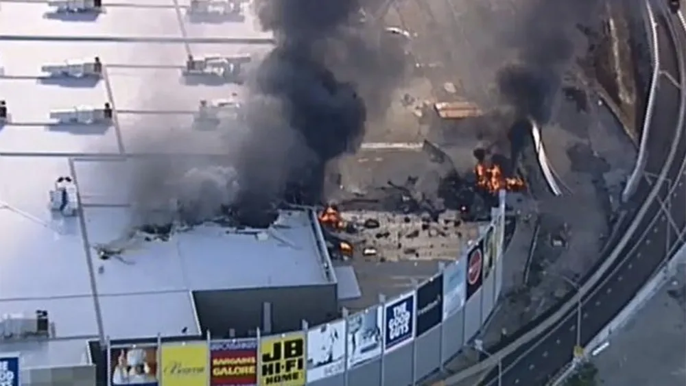 Shopping centre crash pilot did not reveal nature of emergency