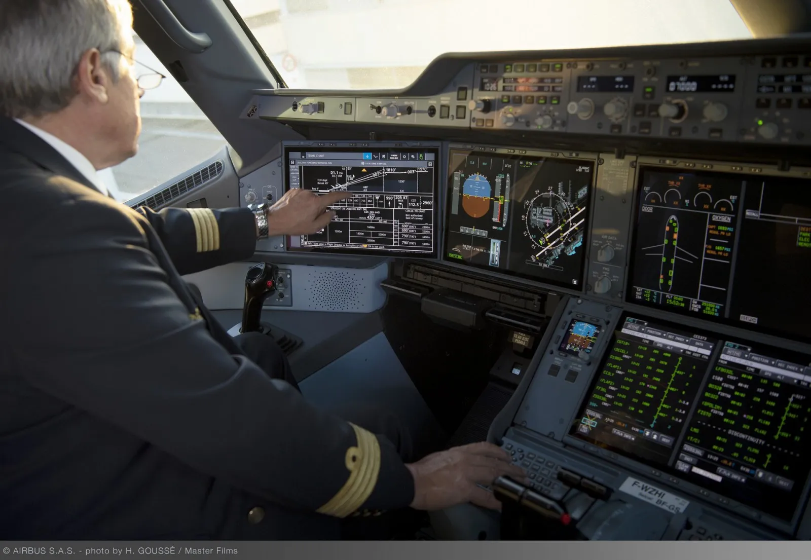 Sneak peek at the amazing space under the A350 cockpit
