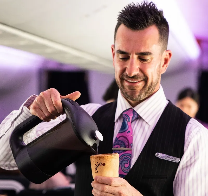 Save the planet — eat your Air New Zealand coffee cup