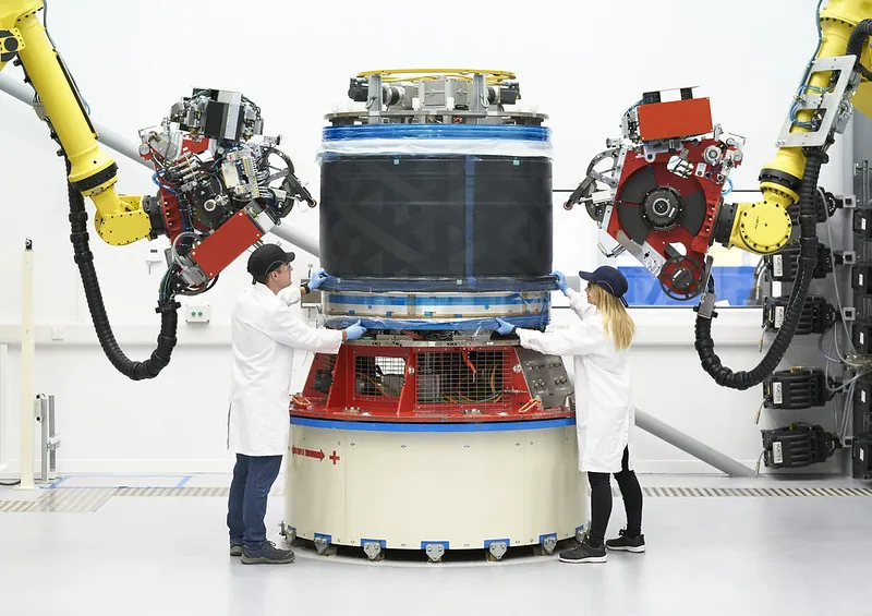 Rolls-Royce robots help build greener jet engines